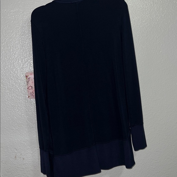 ATHLETA NAVY BLUE LONG SLEEVE POCKETS NIRVANA PRANAYAMA WRAP CARDIGAN SIZE S - Picture 8 of 9